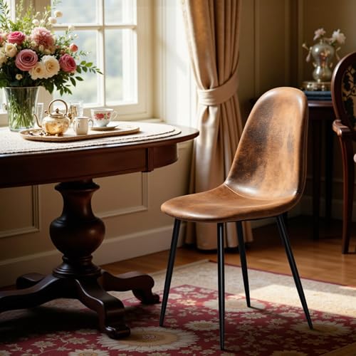 FurnitureR Sessel im Schaukelstuhl-Design - Braun Veloursimitat, Gepolstert, Metallgestell, Fester Sessel für Wohnzimmer (Einzelstück) von FurnitureR