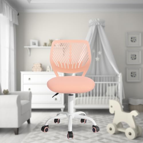 FurnitureR Vielseitiger Bürostuhl für Kinder, Arbeitsstuhl ohne Armlehnen, höhenverstellbar, drehbar, bunt, für Schule und Büro, zu Hause, Rosa FurnitureR Vielseitiger Bürostuhl für Kinder, Arbeitsstuhl ohne Armlehnen, höhenverstellbar, drehbar, bunt, für Schule und Büro, zu Hause, Rosa von FurnitureR