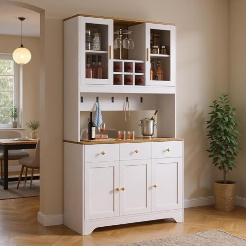 FurnitureR Weiße Kücheninsel, Moderne Design-MDF-Konstruktion, geräumige Aufbewahrung, perfekte Küche Organisation, einfache Montage, robuste Struktur FurnitureR Weiße Kücheninsel, Moderne Design-MDF-Konstruktion, geräumige Aufbewahrung, perfekte Küche Organisation, einfache Montage, robuste Struktur von FurnitureR