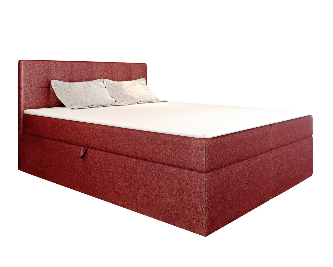 Furnix Boxspringbett CERELA 120/140/160/180/200x200 Doppelbett mit Bettkasten und Topper, Bonellfederkern H3, stapazierfähiger, hochwertiger Stoff von Furnix