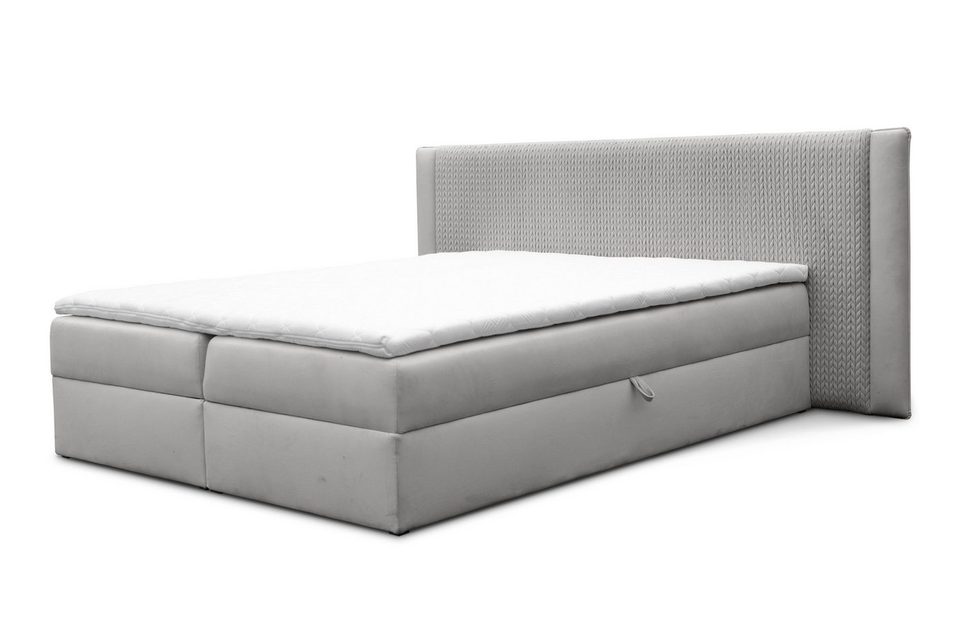 Furnix Boxspringbett Darci 120/140/160/180x200 mit Bettkasten & Topper Auswahl Farbe/Größe, Länge 208, Höhe 100 cm, Breite Wahl plus je 74 cm von Furnix