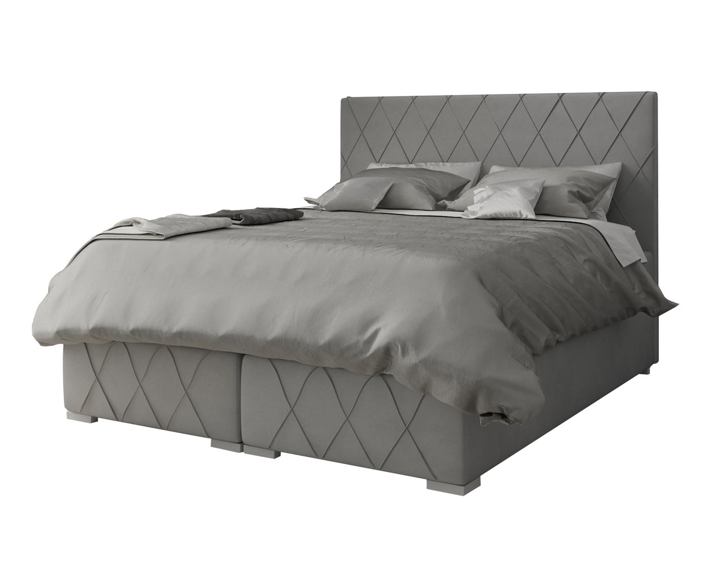 Furnix Boxspringbett FREDD Polsterbett 140/160x180x200 cm 2 Bettkasten inkl. Topper, 7-Zonen Taschenfederkern-Matratze, hochwertig & robust von Furnix