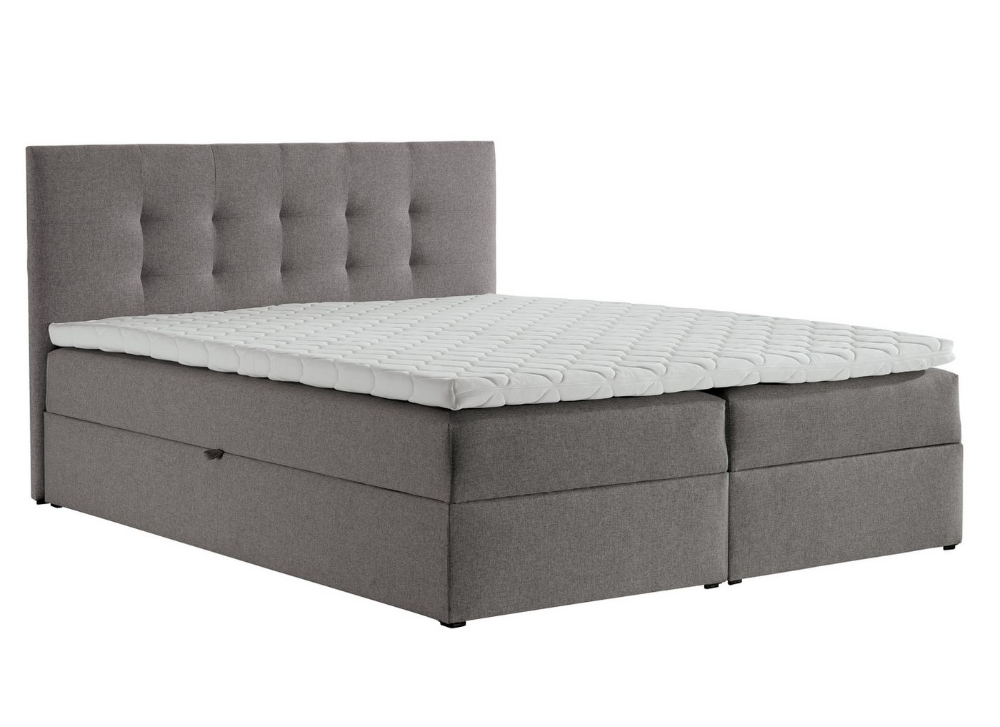 Furnix Boxspringbett TREZO 2 140-180x200 mit tiefen Bettkasten und Topper Auswahl, Höhe der Liegefläche: 54 + 5 cm von Furnix