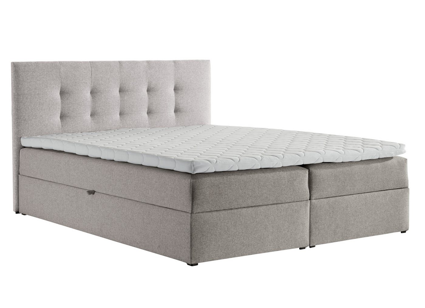 Furnix Boxspringbett TREZO 2 140-180x200 mit tiefen Bettkasten und Topper Auswahl, Höhe der Liegefläche: 54 + 5 cm von Furnix