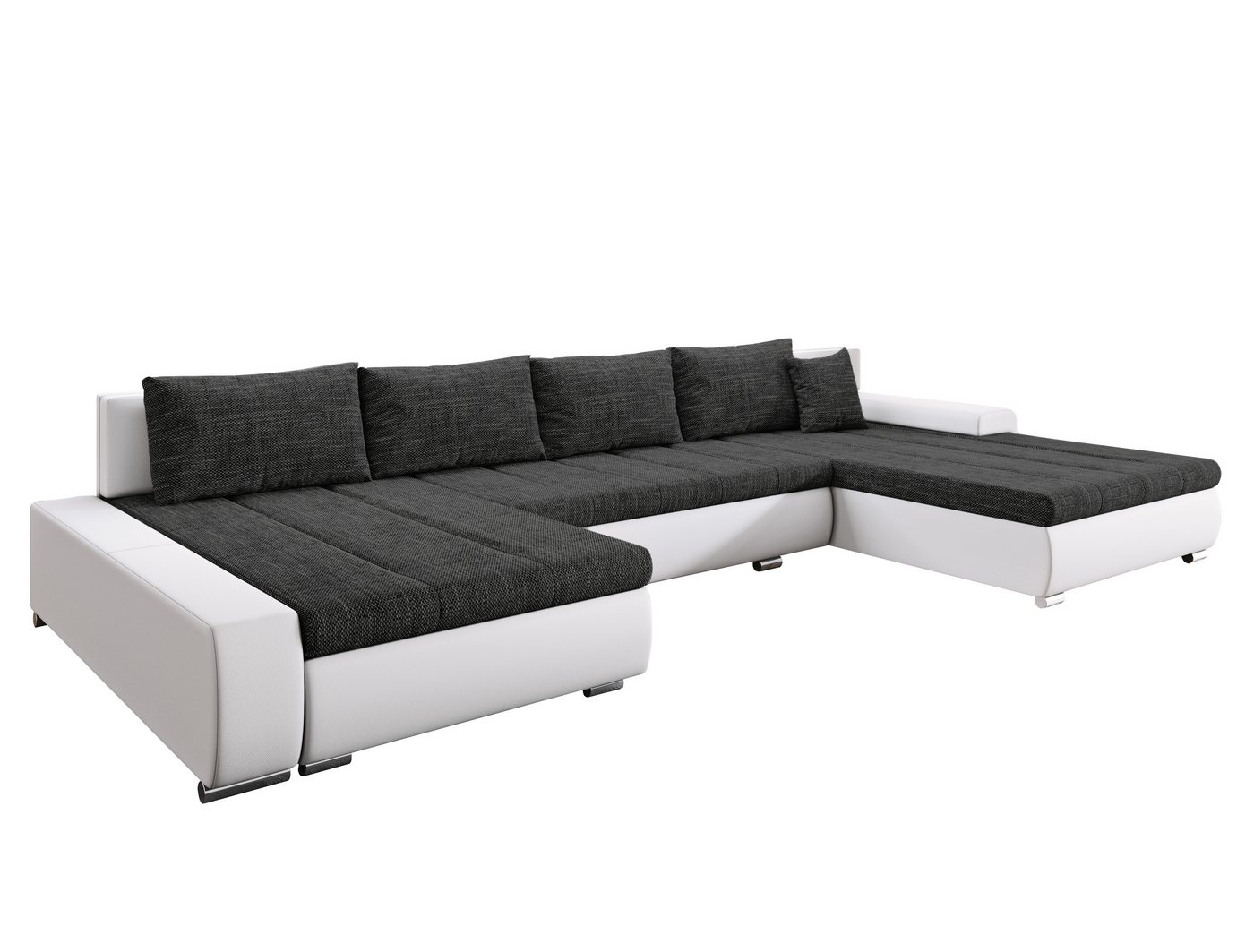 Furnix Ecksofa Elisabetta XXL-Sofa mit Schlaffunktion Couch Schlafsofa in 8 Farben, komfortabel, großzügige Ausmasse von Furnix