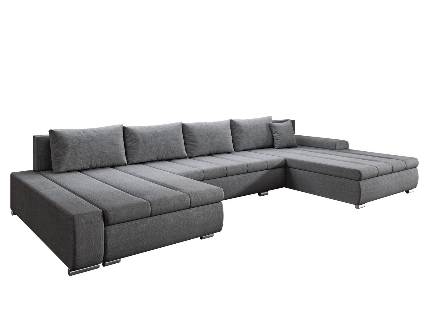 Furnix Ecksofa Elisabetta XXL-Sofa mit Schlaffunktion Couch Schlafsofa in 8 Farben, komfortabel, großzügige Ausmasse von Furnix