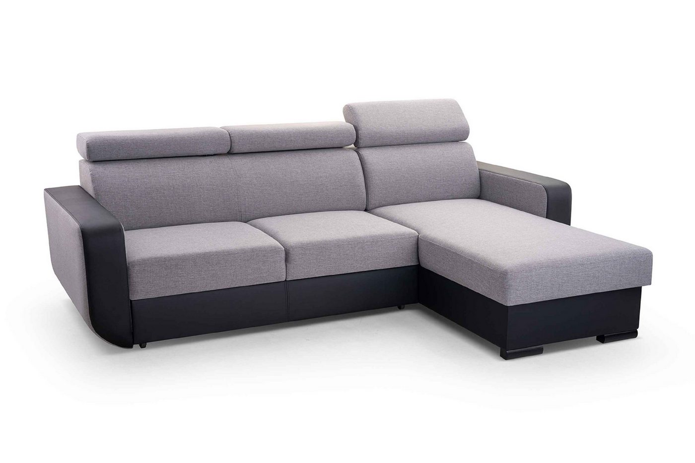 Furnix Ecksofa IMPERISIO Sofa in L-Form Schlaffunktion Bettkasten, Maße 236x97x165 cm, Liegefläche 130x202 cm, Eco-Leder/Struktur von Furnix