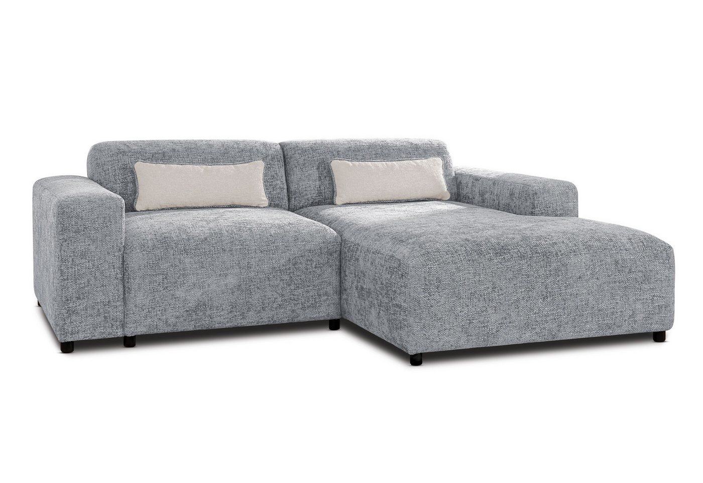 Furnix Ecksofa ROLIA Polstercouch in L-Form mit Zierkissen, hochwertige Materialien, 240x75x165 cm, Holzbeine von Furnix