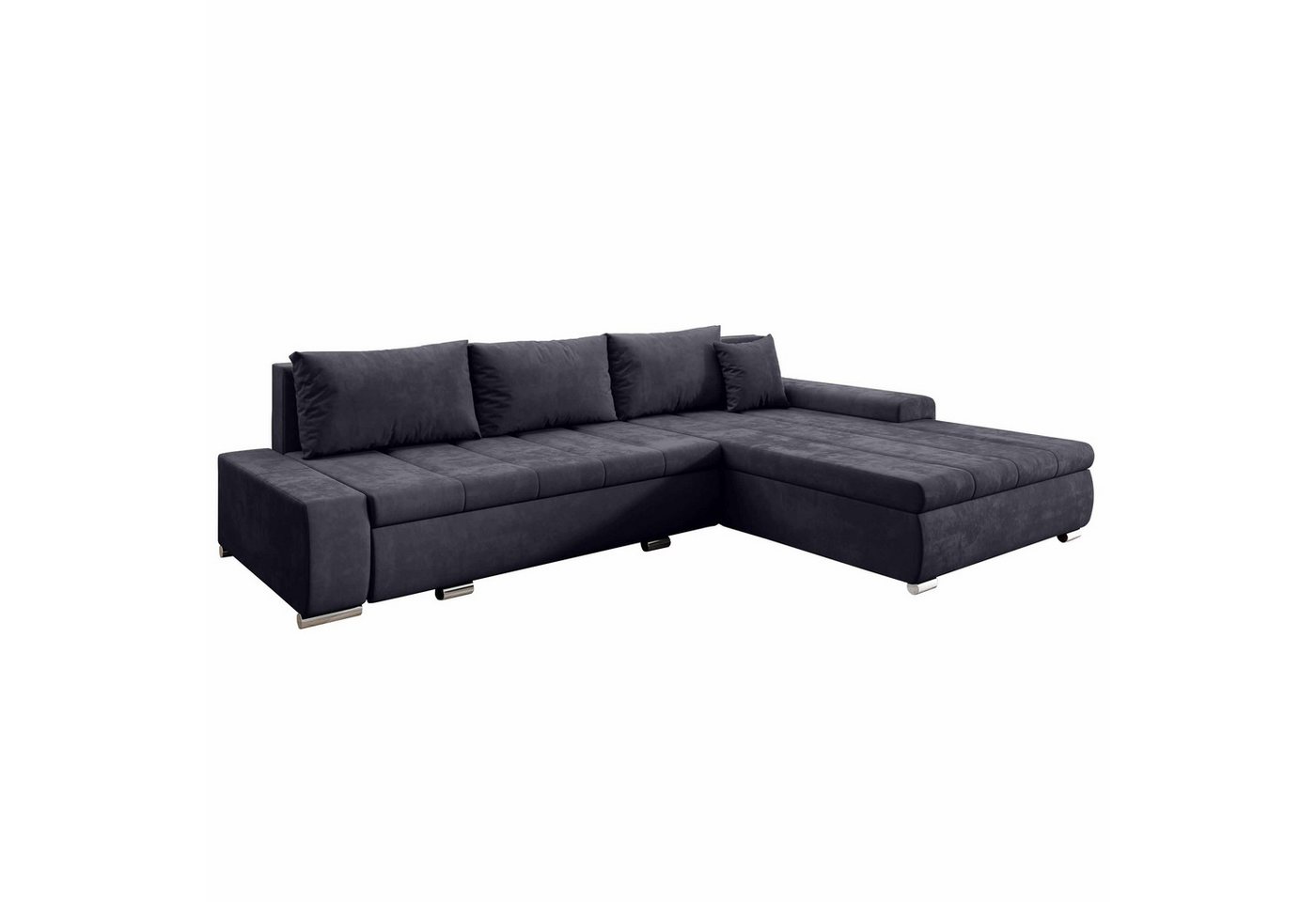 Furnix Ecksofa TOMMASO Sofa Schlaffunktion mit Bettkasten Kissen Couch, B297 x H85 x T210 cm, hochwertig, Made in EU von Furnix