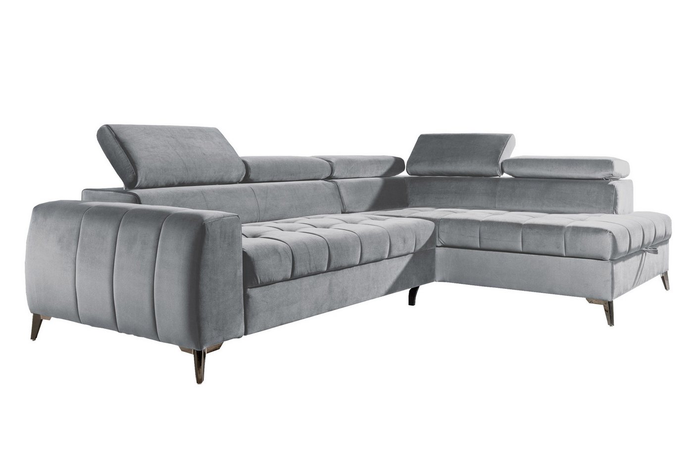 Furnix Ecksofa TOULOUS Sofa mit Schlaffunktion Automat DL Auswahl, hochwertige Verarbeitung Maße: B275 x H95 x B200 cm von Furnix