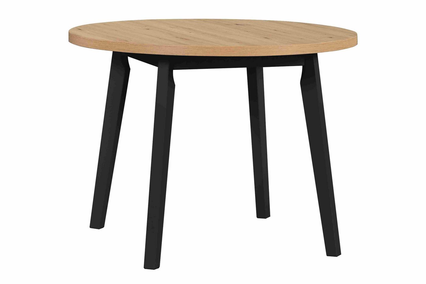 Furnix Esstisch Olimo 3L Küchen-Tisch rund ausziehbar 100/130 cm, 100/130x75x100 cm, Gestell und Beine Buche, pflegeleicht& robust von Furnix