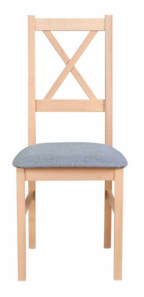 Furnix Esszimmerstuhl Trijo-10D 2er Set Polsterstuhl aus Holz Stuhl für Esstisch, aus Buche Massiv, robust & langlebig von Furnix
