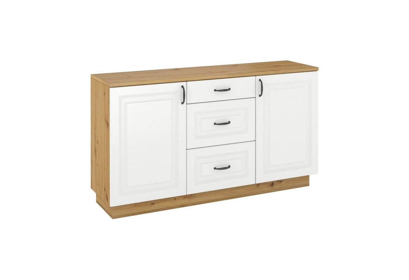 Furnix Hochkommode FLAMIS Sideboard Wohnzimmer-Kommode, B150 x H84 x T50 cm von Furnix