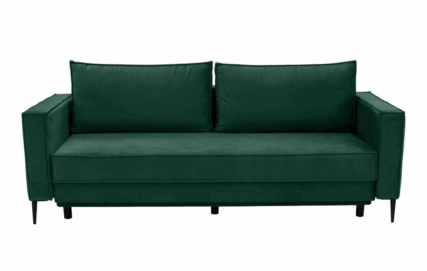 Furnix Schlafsofa BASTIA Sofa mit Schlaffunktion mit Bettkasten Fläche 142x189 cm, 221x90x99 cm, Metallbeine, hochweriger Polsterstoff von Furnix