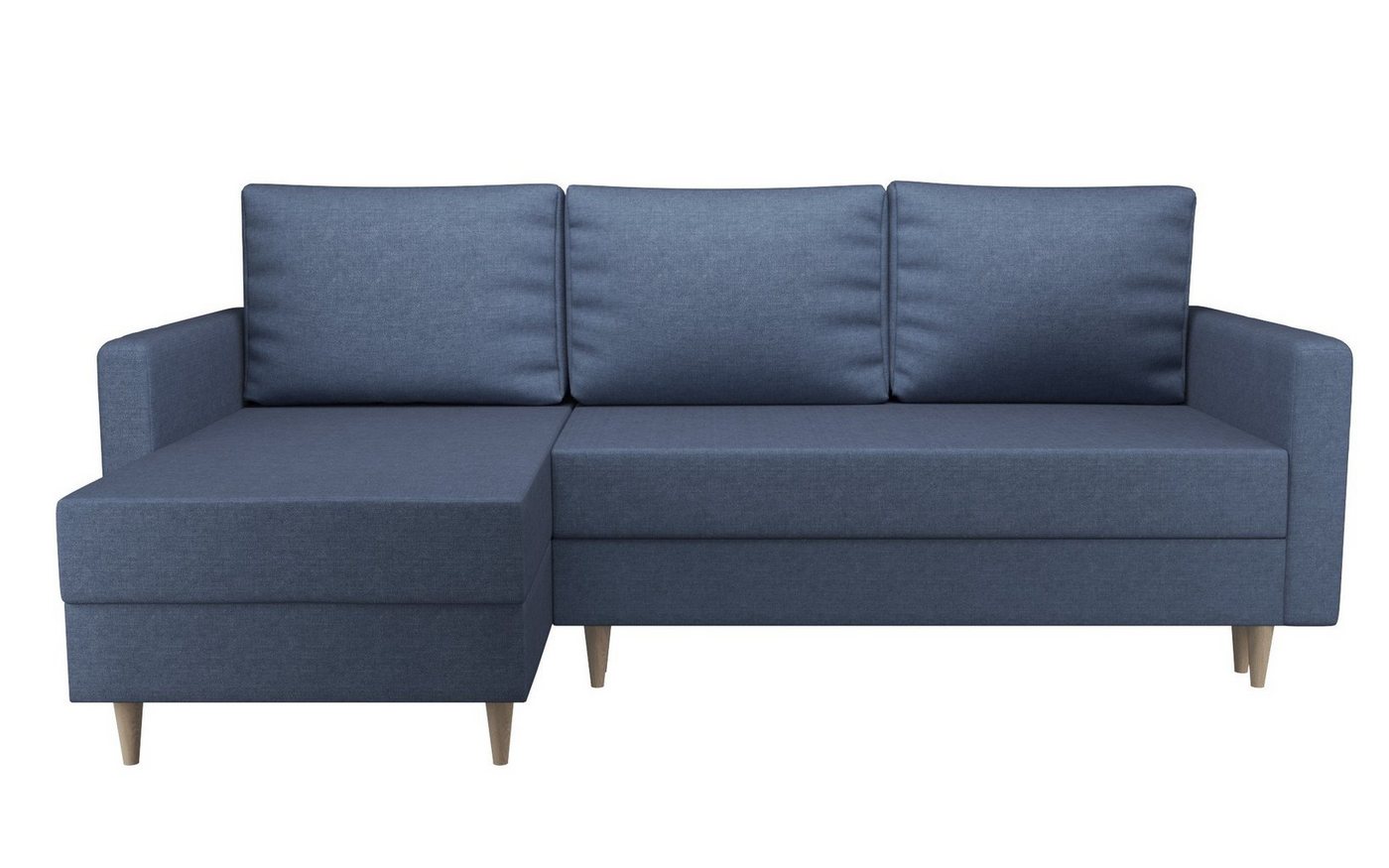 Furnix Schlafsofa CALISTO L-Form Polstercouch mit Schlaffunktion, mit 2 Bettkästen, Made in EU von Furnix