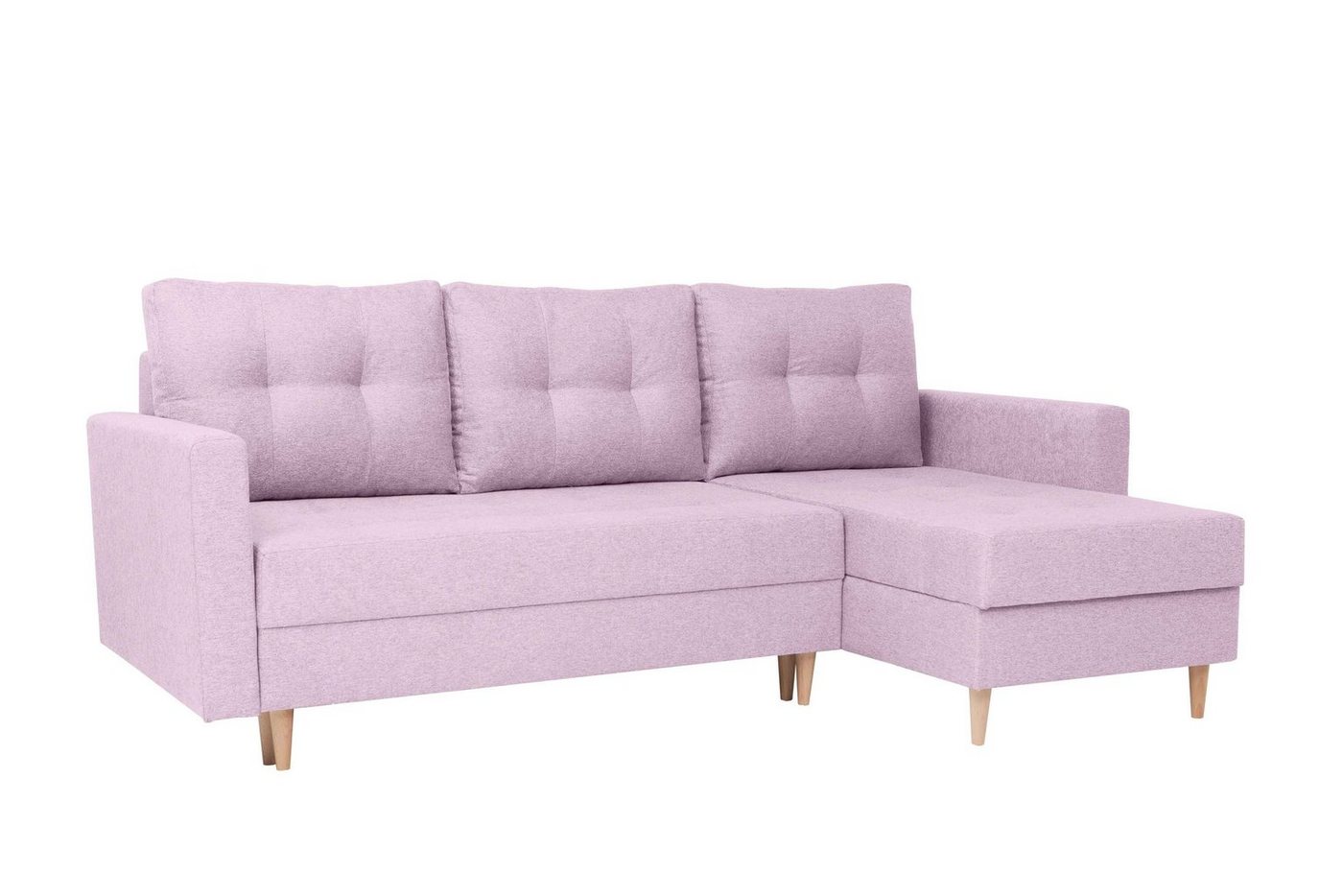 Furnix Schlafsofa CASIOPEIA L-Form Polstercouch mit Schlaffunktion, mit 2 Bettkästen, hochwertige Verarbeitung, Made in Europe von Furnix