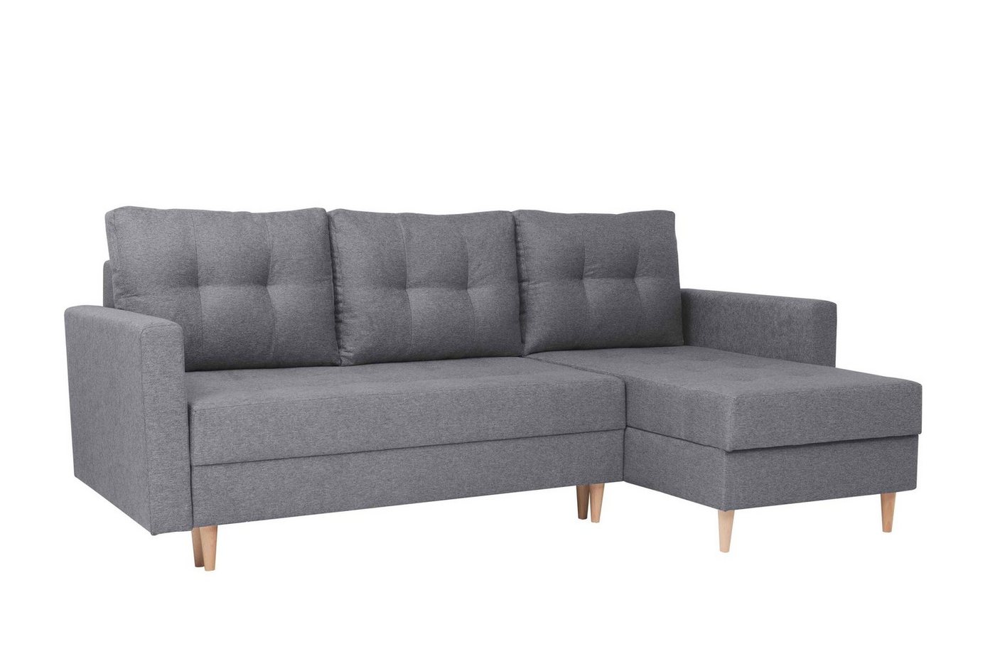 Furnix Schlafsofa CASIOPEIA L-Form Polstercouch mit Schlaffunktion, mit 2 Bettkästen, hochwertige Verarbeitung, Made in Europe von Furnix