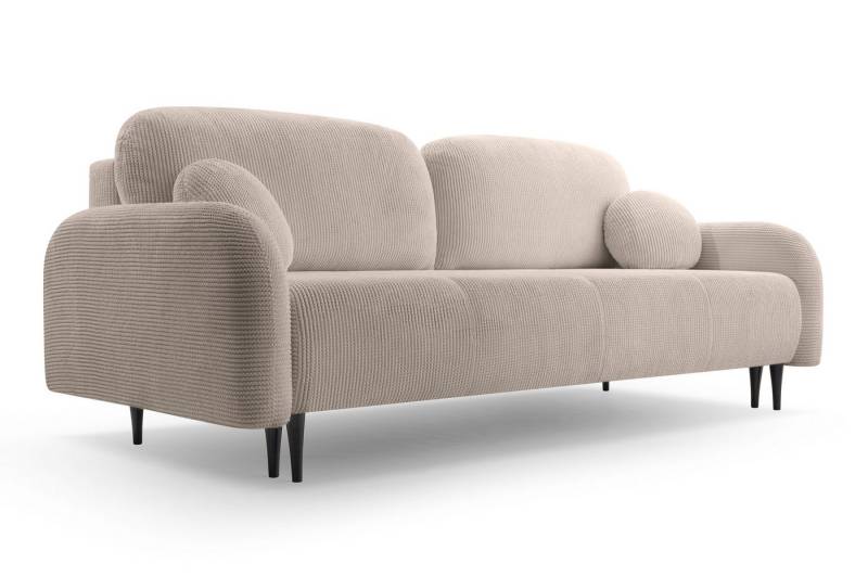 Furnix Schlafsofa Dariia 140 x 200cm Liegefläche für 2 Personen Schlaffunktion ELM5 Rosa, Bettkasten vorhanden, Masse: B230 x H95 x L102cm, elegant von Furnix