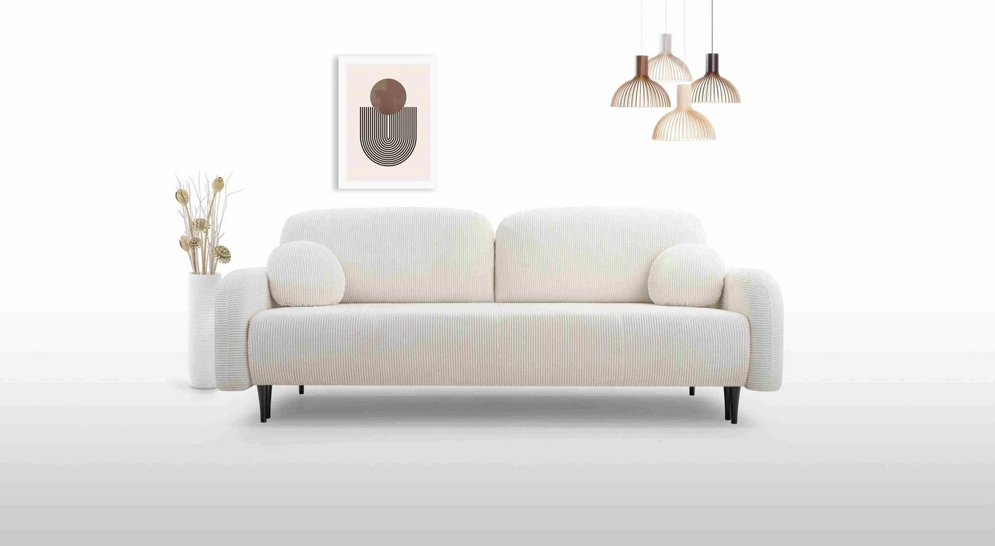 Furnix Schlafsofa Dariia Sofa für 2 Personen mit Schlaffunktion 140 x 200 cm, B230 x H95 x L102cm, Atomatische Entfaltungshilfe von Furnix