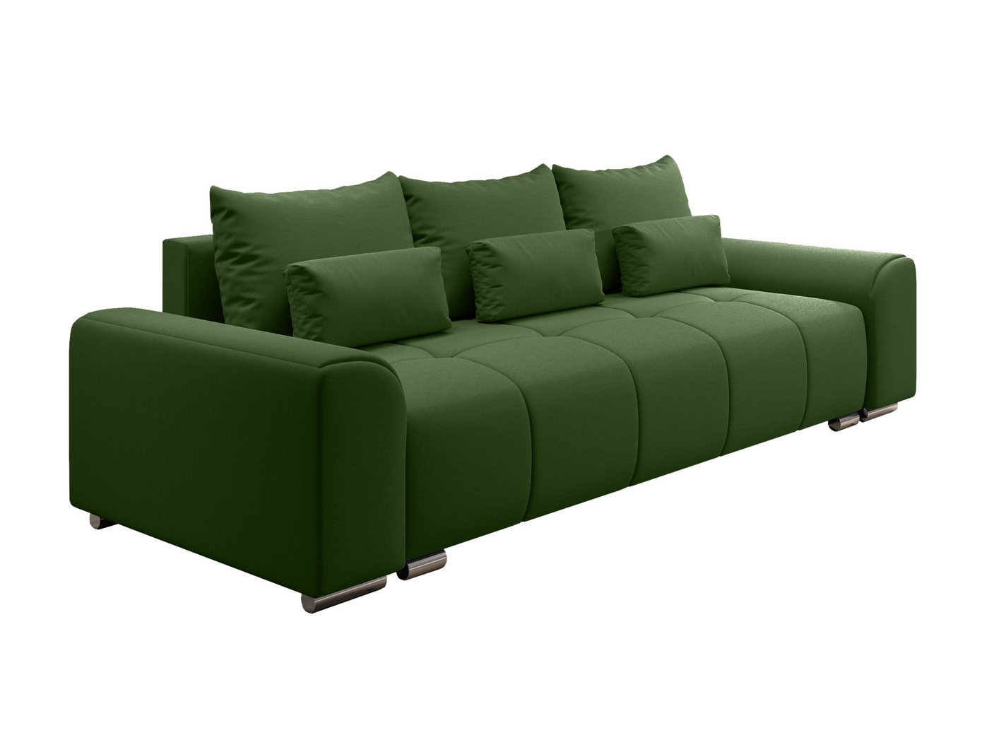 Furnix Schlafsofa LORETA 3-Sitzer Sofa mit Schlaffunktion und Bettkasten Couch 12 Farben, hochwertig, bequem & funktional von Furnix