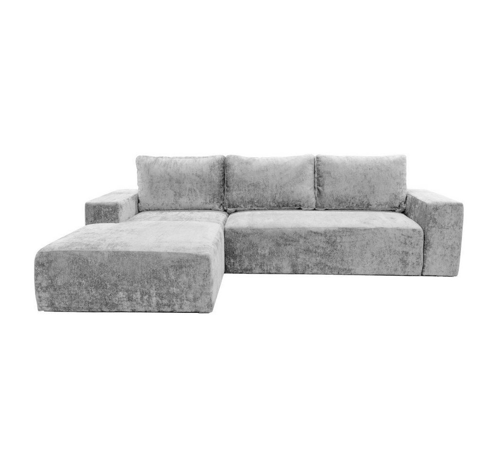 Furnix Schlafsofa MIRZAM Sofa in L-Form Polstercouch mit Schlaffunktion, DL-Ausziehautomatik, mit Bettkasten, Maße: B270 x H85 x T175 cm von Furnix