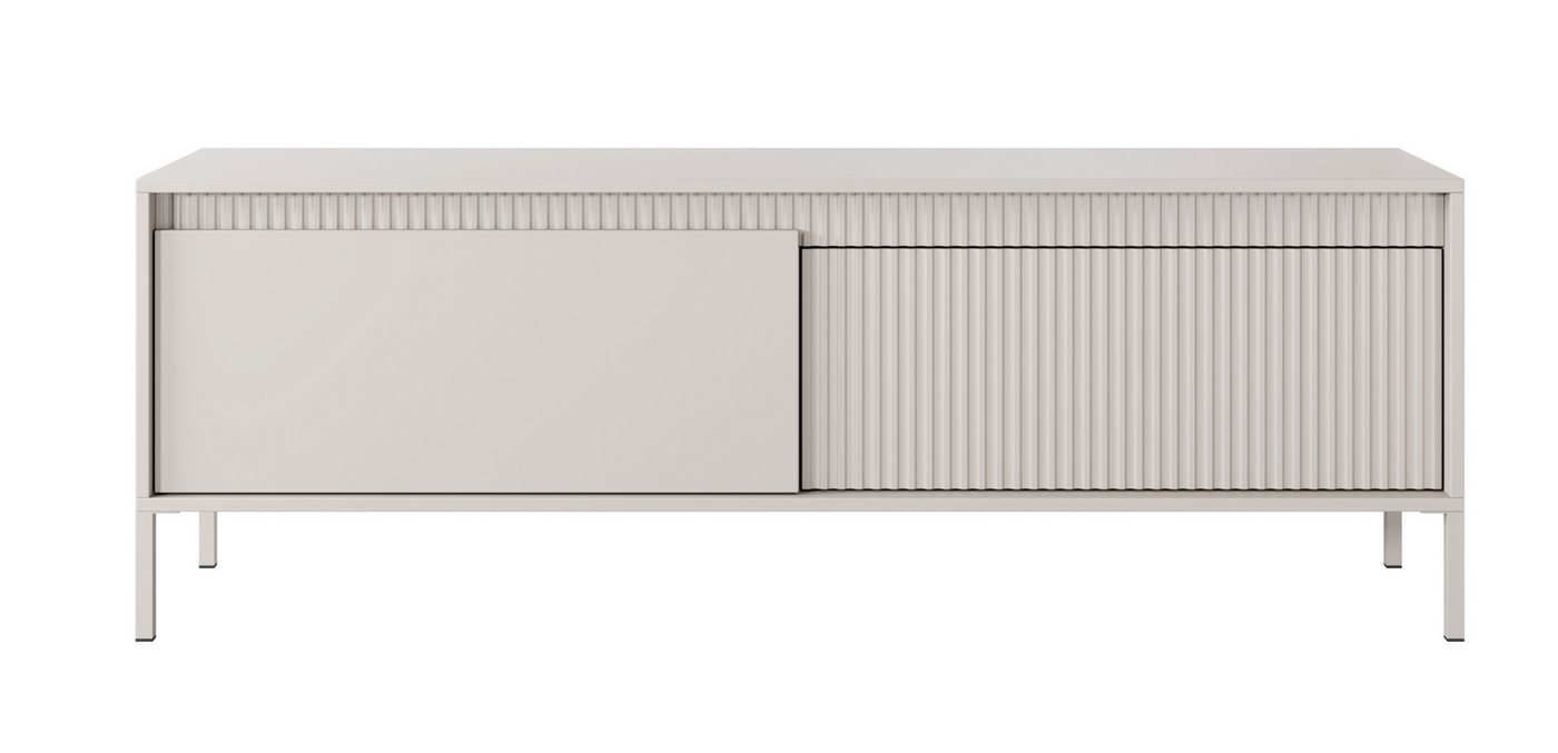 Furnix TV-Schrank Rebeca 153 cm Sideboard mit zwei Schränken Metallfüße 4 Farben Auswahl Push-to-Open, 153,5x53,4x39,5 cm, Blickfang in Ihrem Heim von Furnix