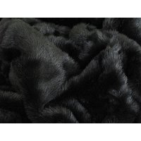 Kunstpelz Werfen in Schwarz Panther. Hauptfell Beide Seiten. Schwarze Felldecke. Schwarzer Überwurf, Doppelseitiger Fell Überwurf. Schwarzes Fell von Furthrows