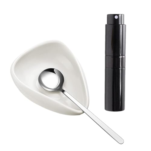 Furtryvl Kaffeebohnen Dosierbecher und Sprühflasche Set, Keramik Dosiergefäß, Kaffee Bar Zubehör, für Kaffee oder Tee von Furtryvl