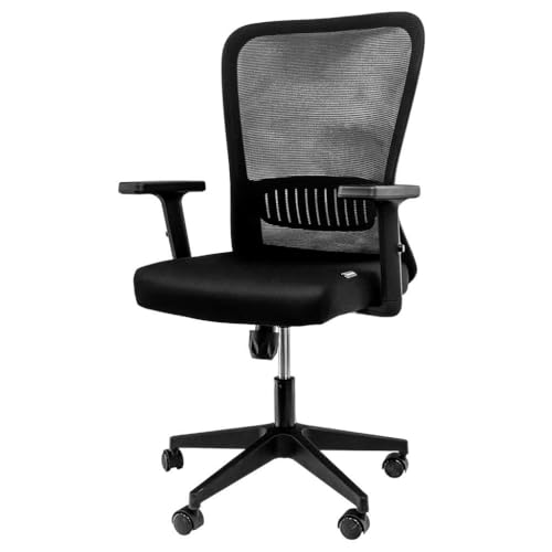 Furvero Bürostuhl mit Armlehne ergonomischer Drehstuhl | 2D verstellbar | Furvero Norm BP/A2D/L1D | schwarz | Nylon/Gummiräder | 47x50x109cm Furvero Bürostuhl mit Armlehne ergonomischer Drehstuhl | 2D verstellbar | Furvero Norm BP/A2D/L1D | schwarz | Nylon/Gummiräder | 47x50x109cm von Furvero