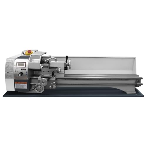 Furvveerr Metalldrehmaschine 220x750MM Mini-Tisch-Metalldrehmaschine 1200W Mini Drehmaschine Metall Tischdrehmaschine Bürstendrehmaschine Variable Drehzahl 0-3000RPM für Metallbearbeitung Metal Lathe von Furvveerr