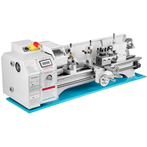 Furvveerr Metalldrehmaschine 220x750MM Mini-Tisch-Metalldrehmaschine 1200W Drehmaschine Tischdrehmaschine Bürstenlose Drehmaschine Variable Drehzahl 0-3000RPM für Metallbearbeitung Metal Lathe von Furvveerr