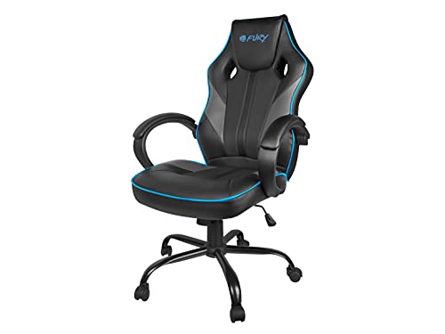 Fury Silla Avenger M Negra/GRIS Ergonomischer Gaming-Schreibtischstuhl mit Armlehnen, höhenverstellbar, Acacia, Multicolour, Medium von Fury