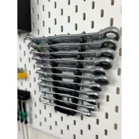 Maulschlüsselhalter Für Ikea Skadis Lochwand | Werkzeugaufbewahrung Und Wandhalter Maulschlüssel Werkstatt Organisation 2 Größen von Fused3Dofficial