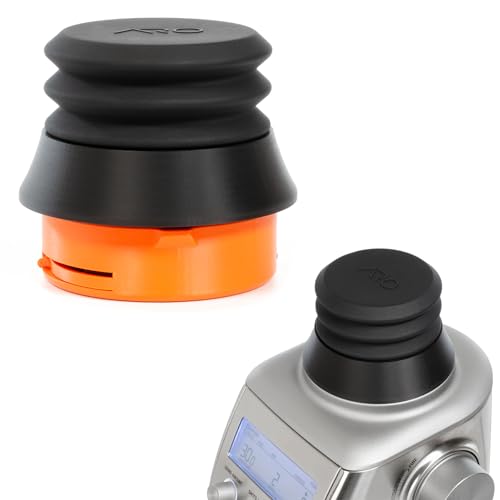 FusedLine Einzeldosis-Trichter mit Silikonbalg und Anti-Popcorning Gewicht | kompatibel mit Sage Smart Grinder Pro | Schwarz von FusedLine