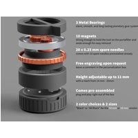 2025 Wdt Spirograph Planetary Spinning Gear Espresso Tool With Metal Ball Bearings, Magnets & Up To 11mm Height Adjustable von FusedVisions