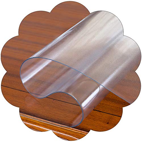 HYCH-Kein Geruch PVC Durchscheinend Bodenschutzmatte Wohnzimmer Schlafzimmer Polierte Kanten Hartbodenschutzmatte,2mm,60x65cm von Fushou