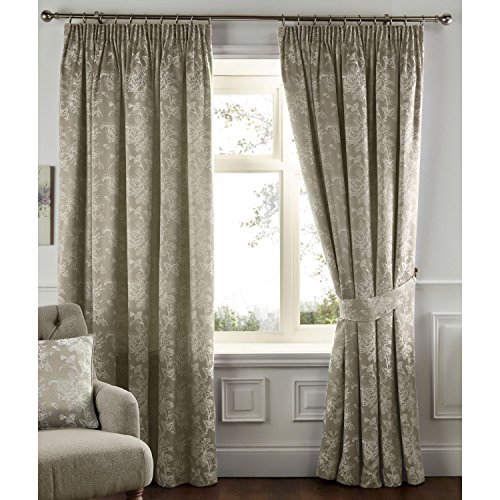 Fusion 'BETLEY' Classic Wide Stripe Bettbezug-Set, Natur, Curtains: 46x72 (117 x 183 cm) von Fusion