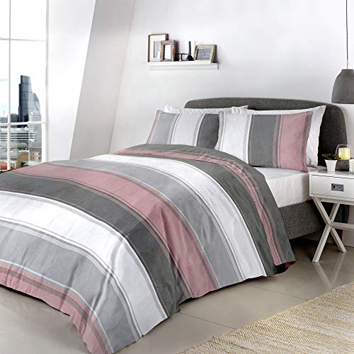 Fusion Bettbezug und 2 Kissenbezüge, 52% Polyester/48% Baumwolle, Blush, Doppelbett von Fusion