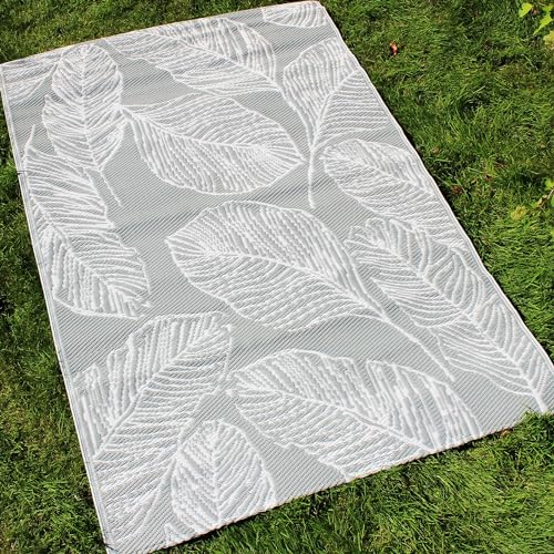 Fusion Matteo Outdoor-Teppich, 100% Polypropylen, Grau, 120 x 170 cm von Fusion