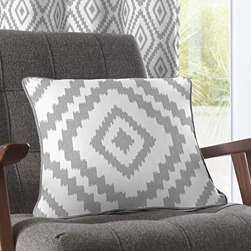 Fusion - Navaho Kissen, gefüllt mit 100% Baumwolle, 43 x 43 cm, silberfarben Fusion - Navaho Kissen, gefüllt mit 100% Baumwolle, 43 x 43 cm, silberfarben von Fusion