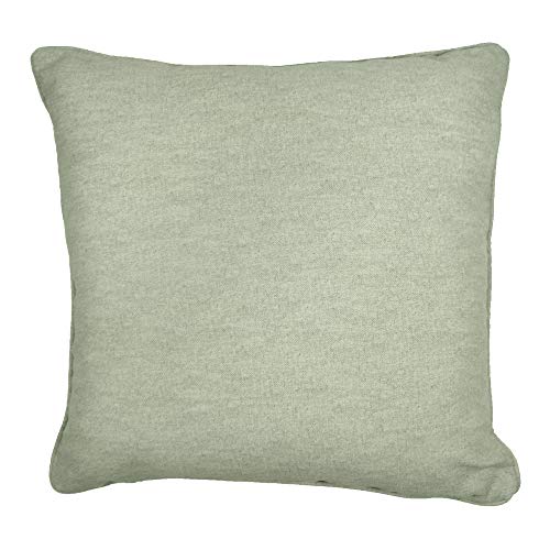 Fusion Sorbonne-100, 100% Baumwolle, Kissen, gefüllt, 43 x 43 cm, Grün von Fusion