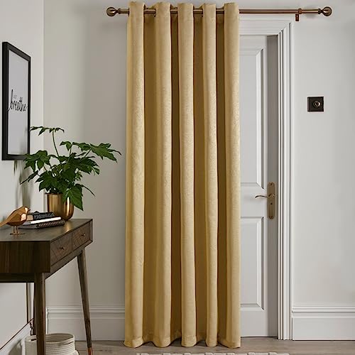 Fusion - Ocker Einzelvorhang B66 x L84 (168 x 214cm) - 1x Paneel - Ösenschal in Gelb - Thermovorhang für Schlafzimmer/Wohnzimmer - Ocker Vorhang & Vorhang - Türvorhang - Kollektion Strata Fusion - Ocker Einzelvorhang B66 x L84 (168 x 214cm) - 1x Paneel - Ösenschal in Gelb - Thermovorhang für Schlafzimmer/Wohnzimmer - Ocker Vorhang & Vorhang - Türvorhang - Kollektion Strata von Fusion