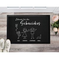 Fußmatten Für Familie | Personalisierte Fußmatte Mit Namen Türmatte Personalisiertes Geschenk Einzug Name Strichmännchen Fußmatten Für Familie | Personalisierte Fußmatte Mit Namen Türmatte Personalisiertes Geschenk Einzug Name Strichmännchen von FussmattenKINGde