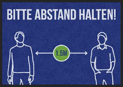 Sauberlaufmatte Abstand halten  3002 von Fussmattenwelt