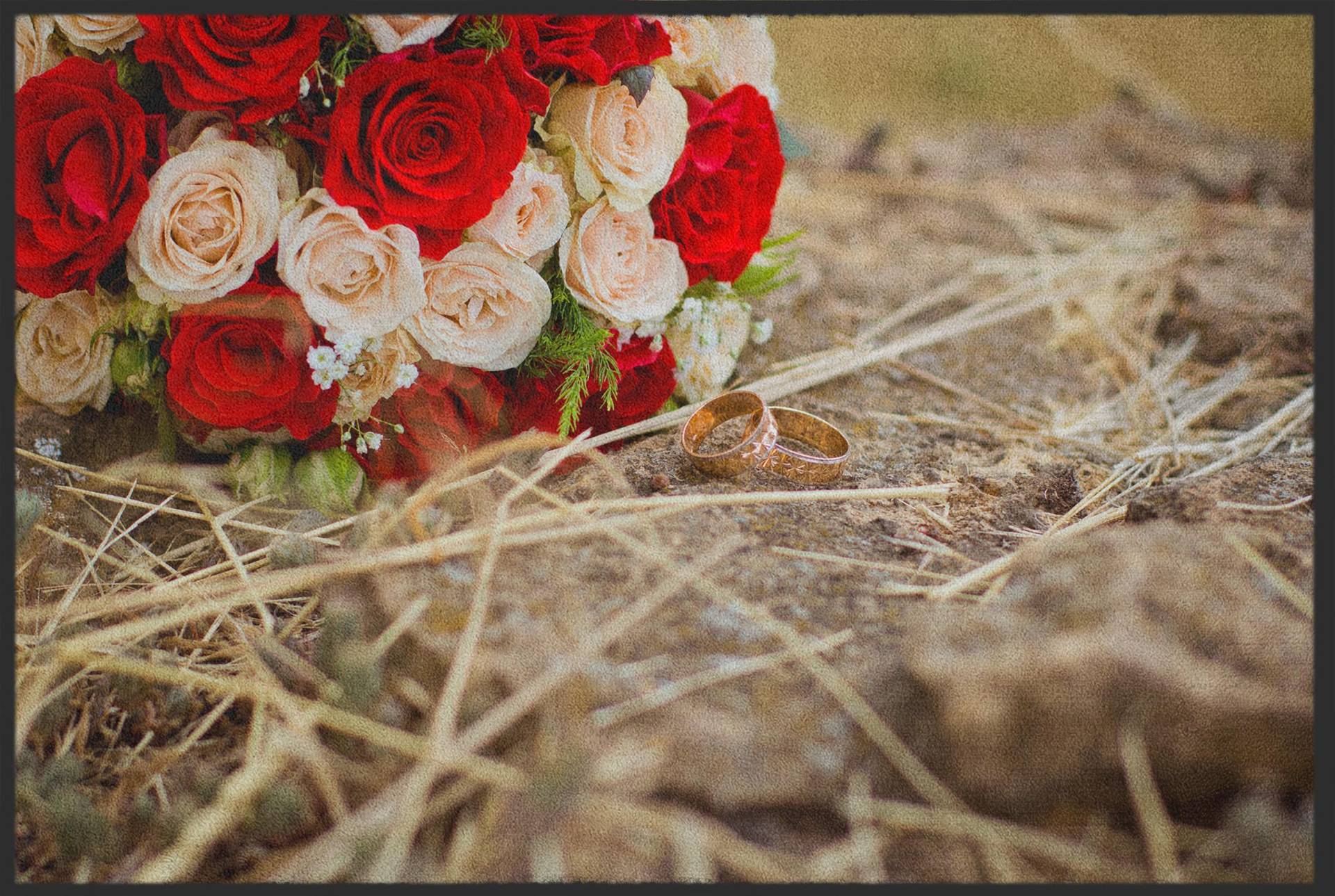 Sauberlaufmatte Hochzeit 10106 von Fussmattenwelt