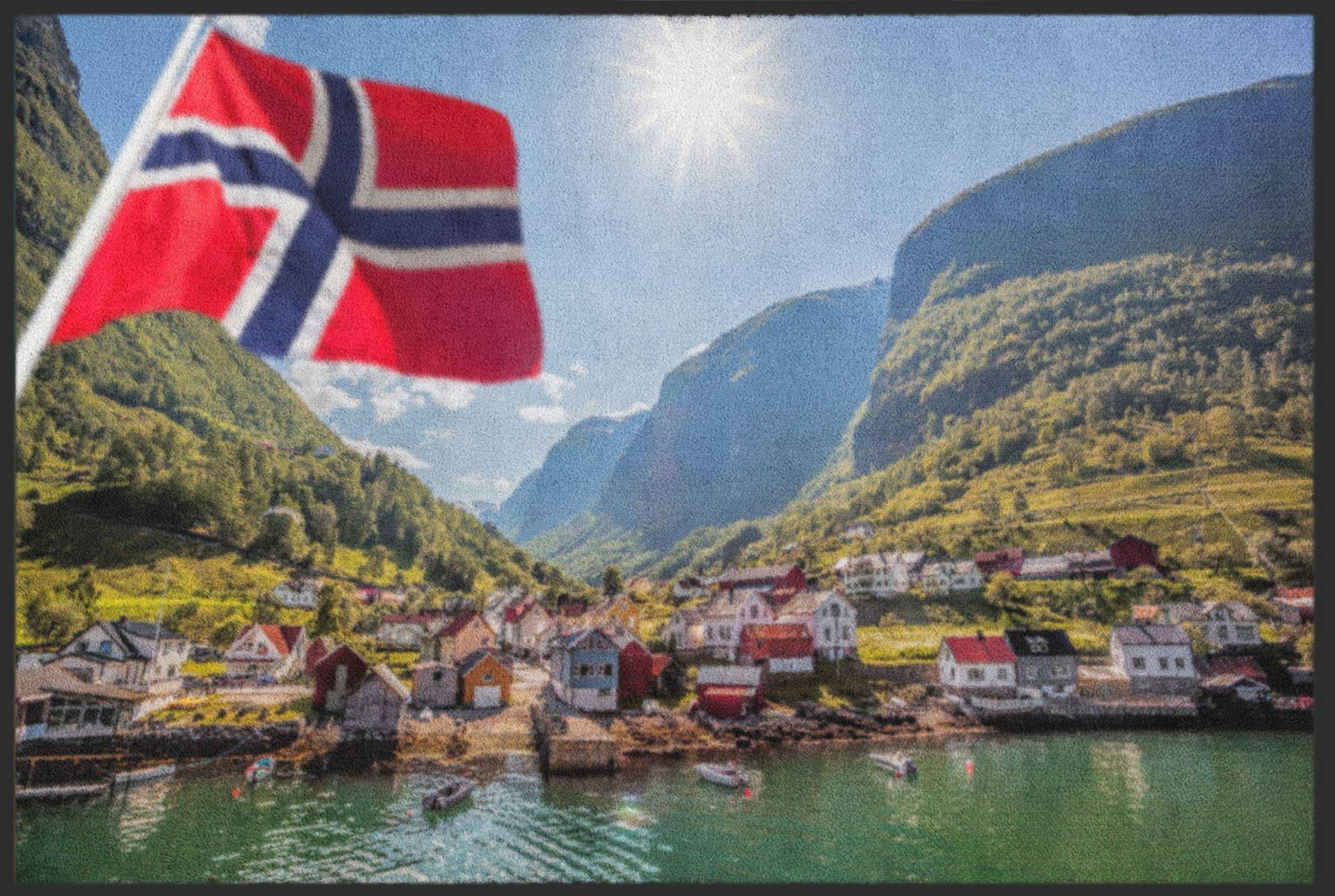 Sauberlaufmatte Norwegen 4487 von Fussmattenwelt