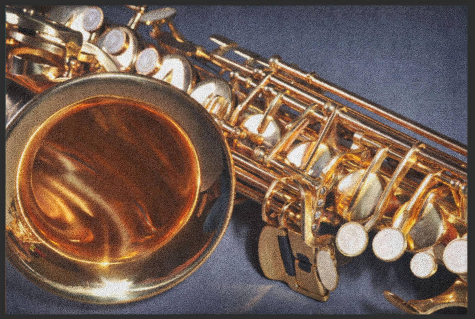 Sauberlaufmatte Saxophone 6186 von Fussmattenwelt