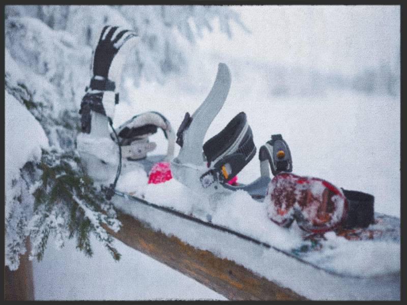 Sauberlaufmatte Snowboard 4967 von Fussmattenwelt