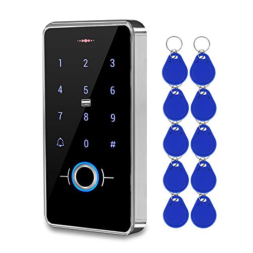 FUSYTULY IP68 Wasserdichter RFID-Fingerabdruck-Zugangskontrolltastatur Biometrie-Zugangskontrolle Touch-Tastatur + 10 Stück 13,56 MHz Keyfobs für das Zugangskontrollsystem im Freien FUSYTULY IP68 Wasserdichter RFID-Fingerabdruck-Zugangskontrolltastatur Biometrie-Zugangskontrolle Touch-Tastatur + 10 Stück 13,56 MHz Keyfobs für das Zugangskontrollsystem im Freien von FusyTuly