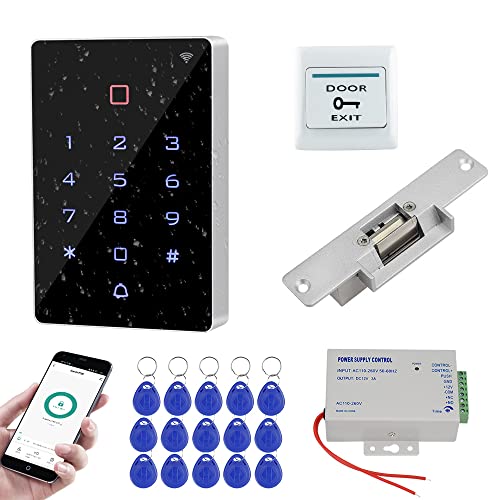 FUSYTULY WiFi Tuya Tür Zugangskontrollsystem Sets IP68 Wasserdicht RFID Tastatur + DC12V Stromversorgung Controller + NC Fail Safe Elektro-Türöffner Schloss + 15pcs 125KHz Keyfobs FUSYTULY WiFi Tuya Tür Zugangskontrollsystem Sets IP68 Wasserdicht RFID Tastatur + DC12V Stromversorgung Controller + NC Fail Safe Elektro-Türöffner Schloss + 15pcs 125KHz Keyfobs von FusyTuly